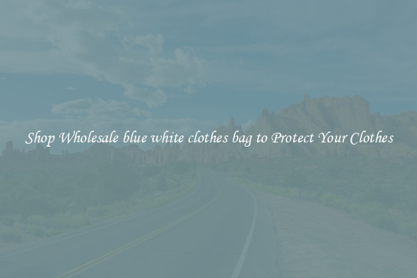 Shop Wholesale blue white clothes bag to Protect Your Clothes