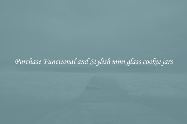 Purchase Functional and Stylish mini glass cookie jars