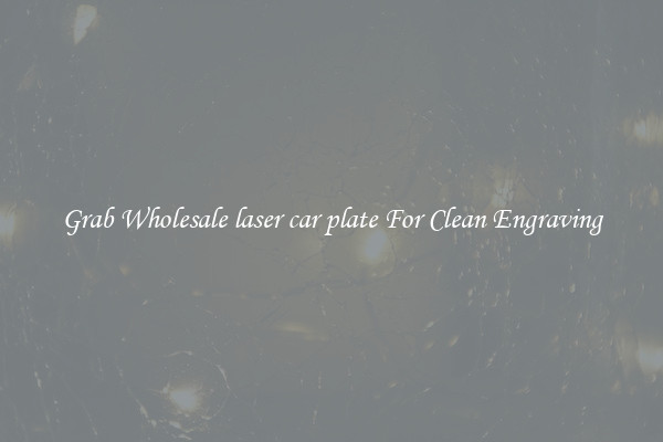 Grab Wholesale laser car plate For Clean Engraving