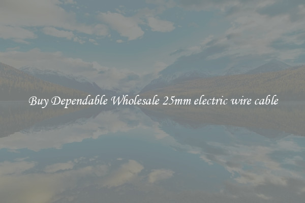 Buy Dependable Wholesale 25mm electric wire cable