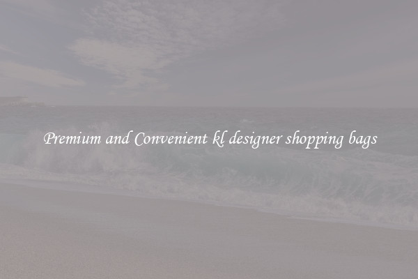 Premium and Convenient kl designer shopping bags
