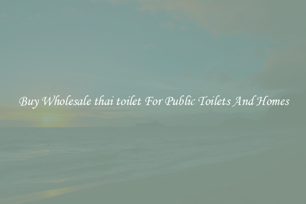 Buy Wholesale thai toilet For Public Toilets And Homes