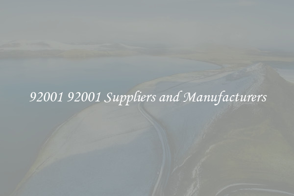 92001 92001 Suppliers and Manufacturers